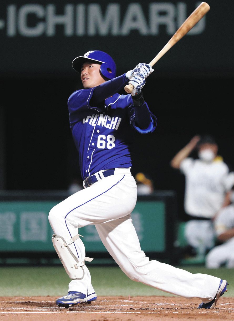 桂依央利が初回に2号3ラン！打線がこの回一挙5点奪う【中日2軍】：中日