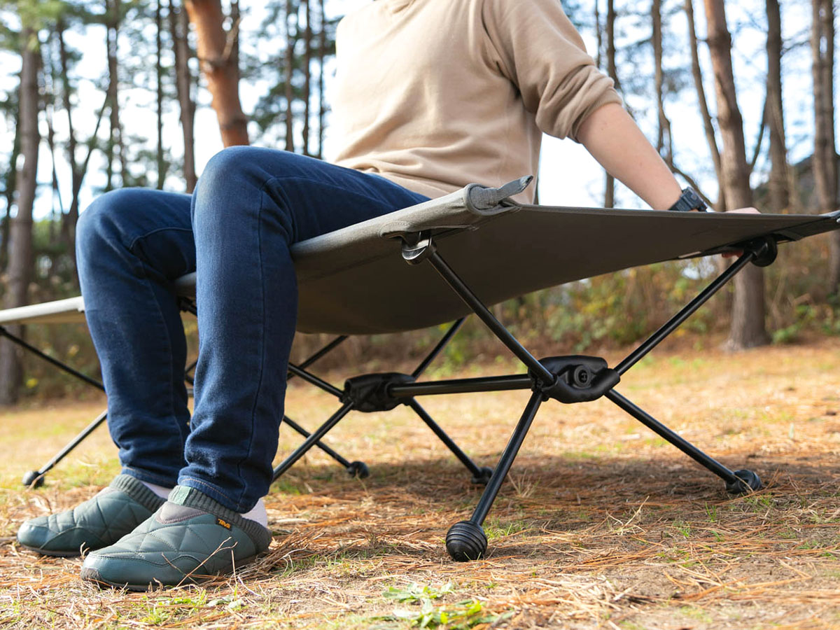 追加パーツなしで高さを変えられるogawaのコットが快適すぎる