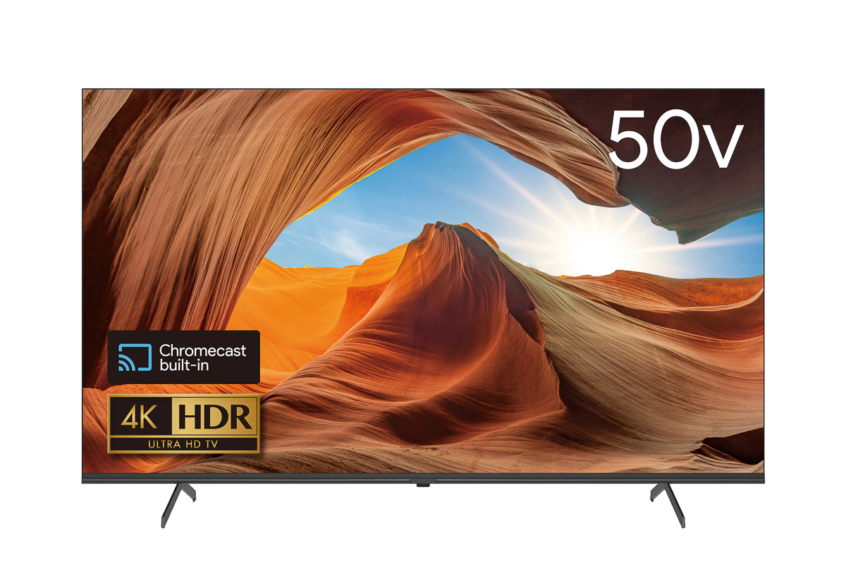 地上波、ネット動画どちらも満喫できるGoogle TV搭載4K50V型テレビが4