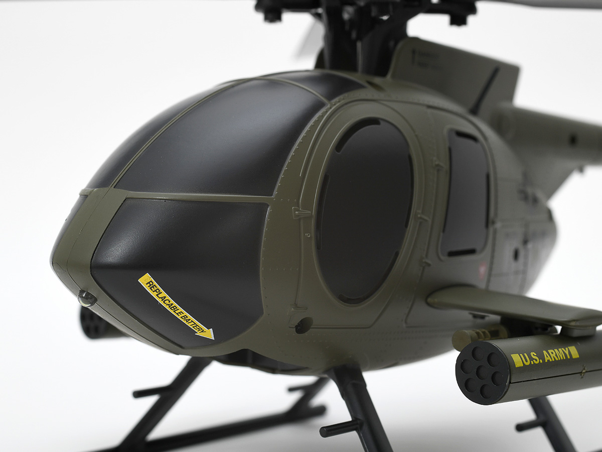 ミリオタ心を刺激する98gの本格ラジコンヘリ！「MD500 INCR」でリアル