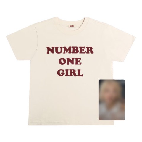 ROSÉ [ROSIE] NUMBER ONE GIRL WHITE T-SHIRT