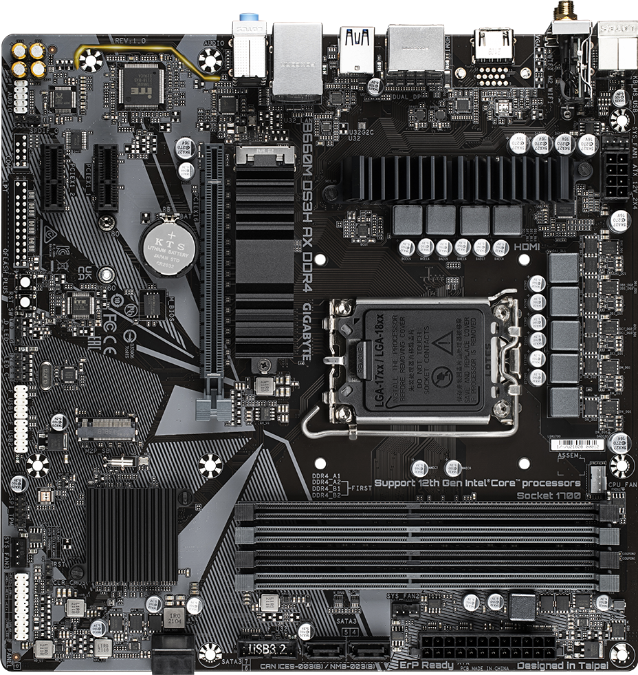 B660M DS3H AX DDR4 (Rev. 1.x) - GIGABYTE Japan