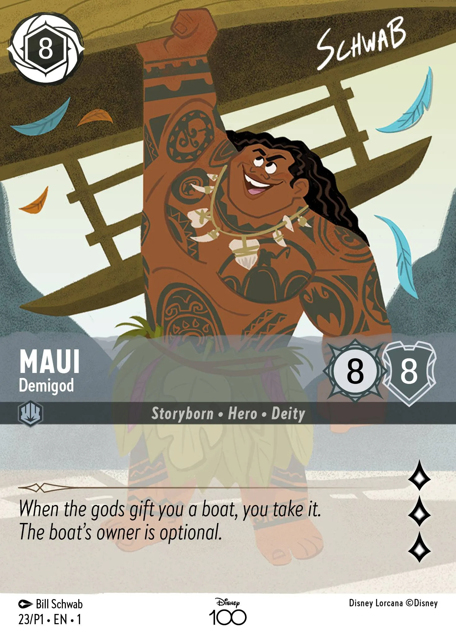 001-212 Maui - Hero to All Lorcana Card | Disney Lorcana