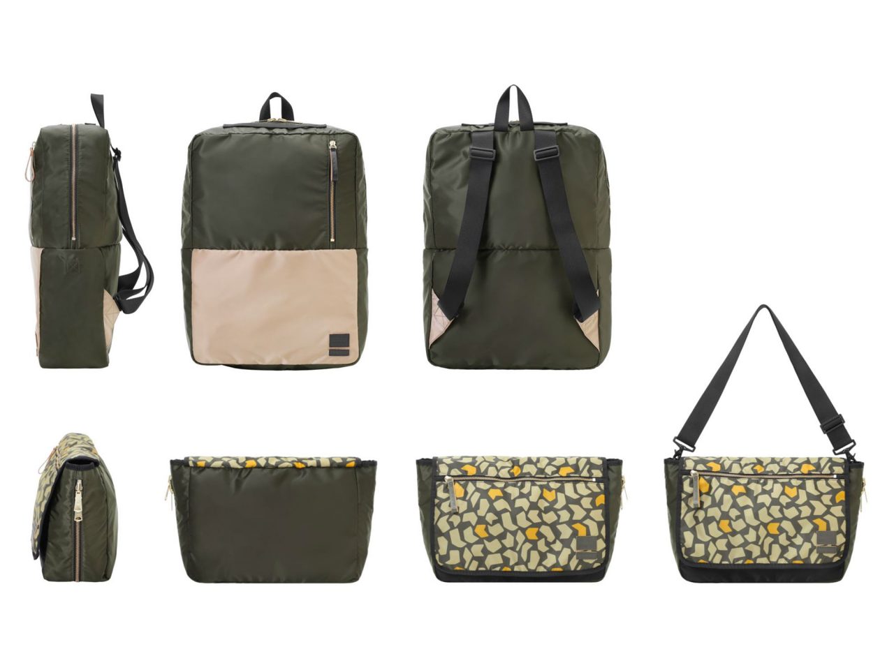 マルニ ポーター幾何学模様のナイロンケース マルニ ポーター幾何学