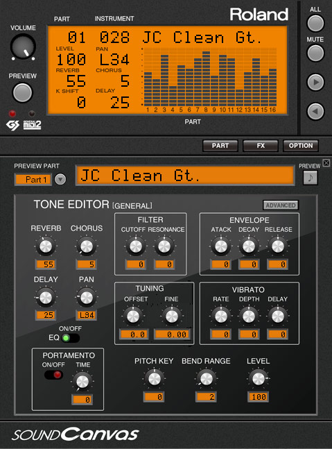 Sound Canvas VA by Roland - Sound Module Plugin VST Audio Unit