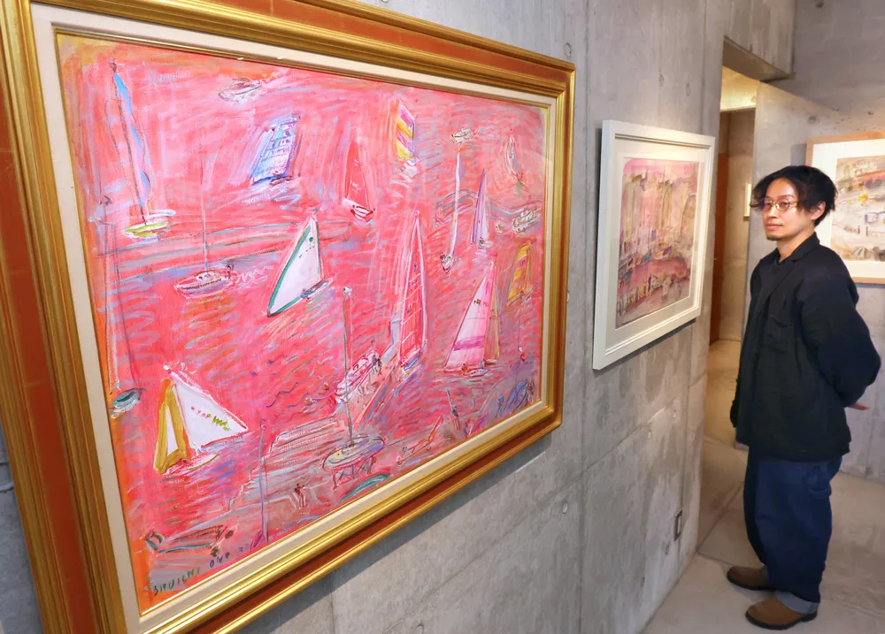 富良野の風景、色彩豊か 旭川で小野州一さん没後25年展：北海道新聞