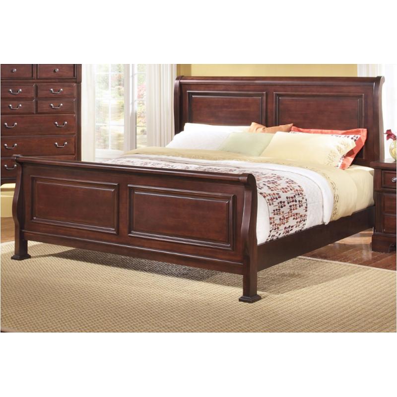 Bb51-553 Vaughan Bassett Furniture Queen Sleigh Bed - Dark Cherry