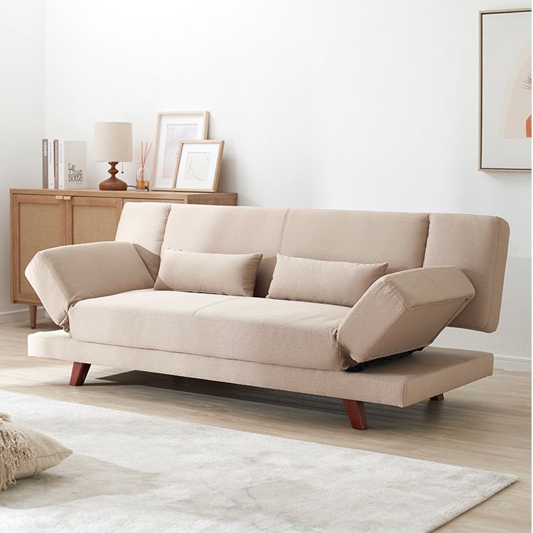 幅183] 2人掛け ソファベッド 108パターンリクライニング 天然木