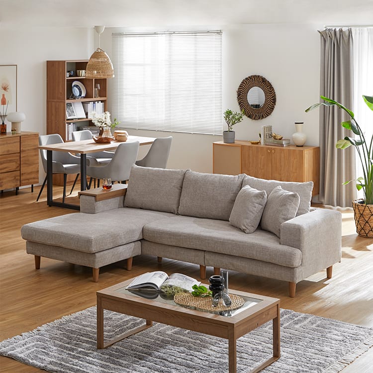 3人掛けカウチソファ カバーリング仕様 洗える [幅241] | 【公式