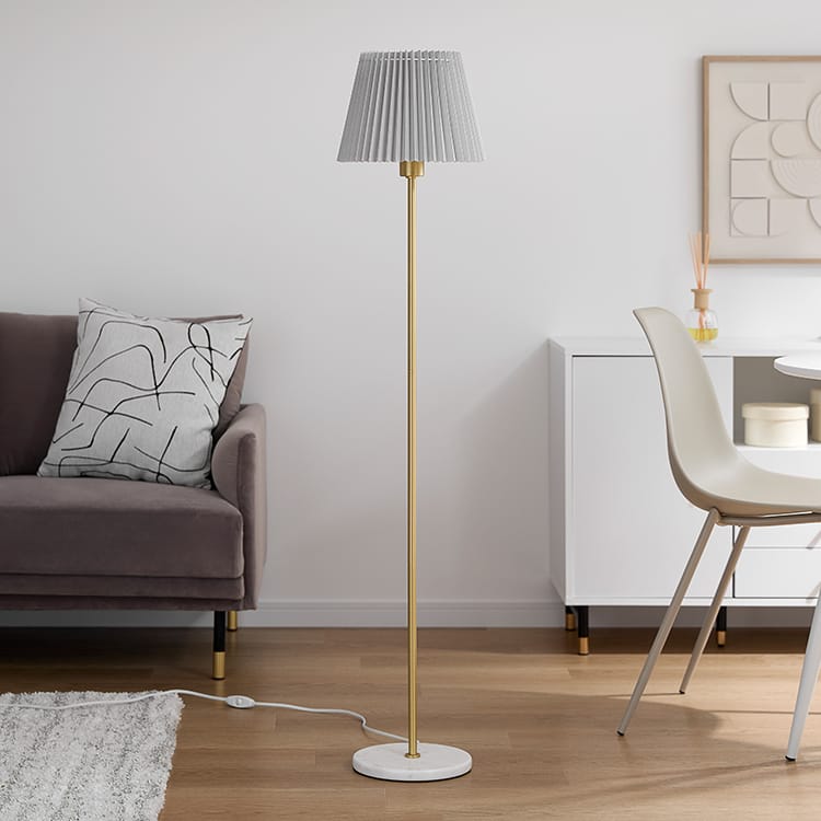 フロアライト スタンドライト フロアランプ シェード 真鍮風 間接照明