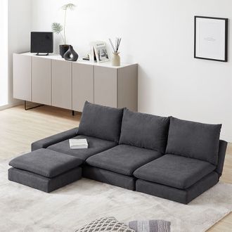 ロータイプの3人掛けカウチソファ [幅185] | 【公式】LOWYA(ロウヤ