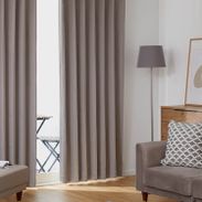 グレー] 2枚組 ドレープカーテン 1級遮光 遮熱 保温 形状記憶 洗濯可