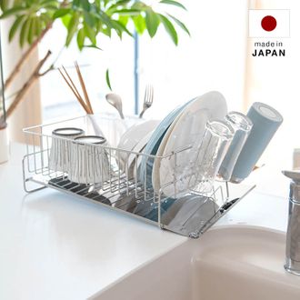 斜めに流れる1段水切り 水切りカゴ ビーワーススタイル [幅41.8