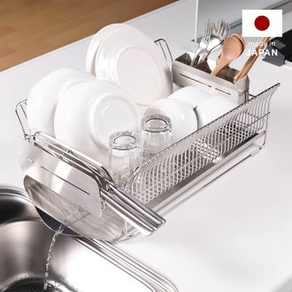 水切りラック 横置きタイプ＋包丁スタンド hanauta | 【公式】LOWYA