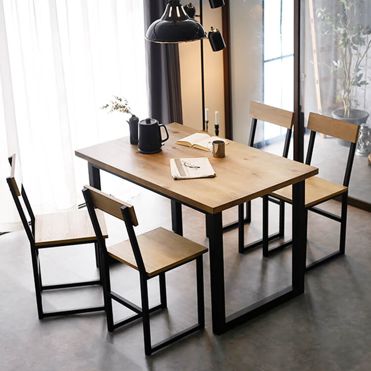 ヴィンテージ風4人掛けダイニングベンチセット(ナチュラル)[幅120