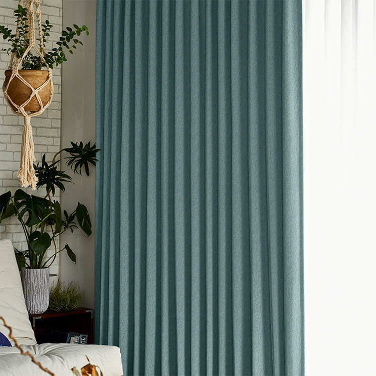 ドレープカーテン 遮光カーテン 遮光1級 ピーコックグリーン | 【公式