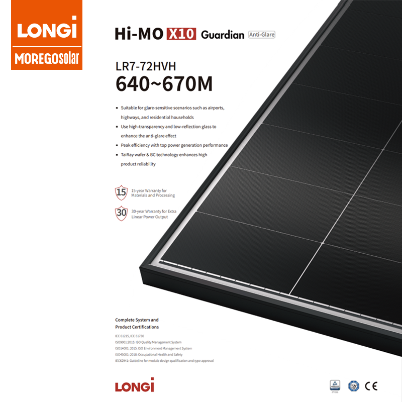 Longi Hi-MO X10 Guardian Anti Glare 665W 660W 655W 650W 645W Best