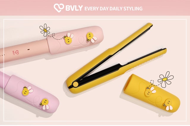 可愛く持ち運べるコードレスヘアアイロン！シリコンキャップ付きで安全