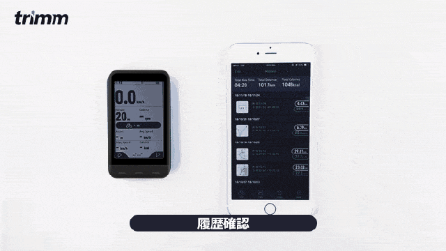 低価格かつ高性能、薄型軽量のサイクルコンピュータ「trimmOne LITE