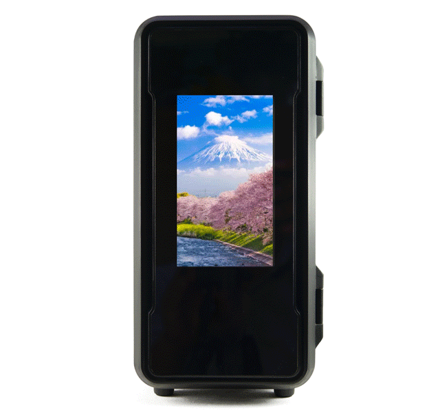 冷蔵・保温1台2役！カスタマイズ可能なスクリーン付きの超小型冷温庫