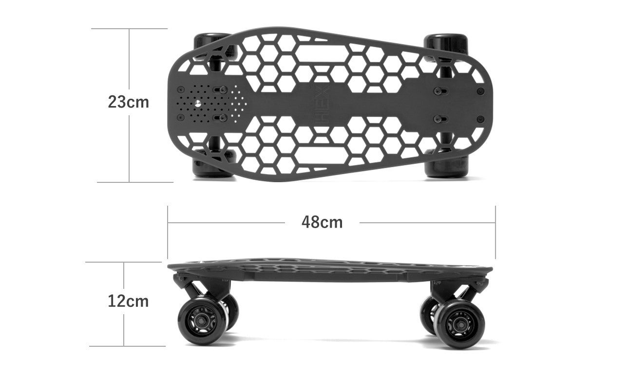 特許申請構造で乗りやすさを追求。気軽に移動できる新型スケートボード