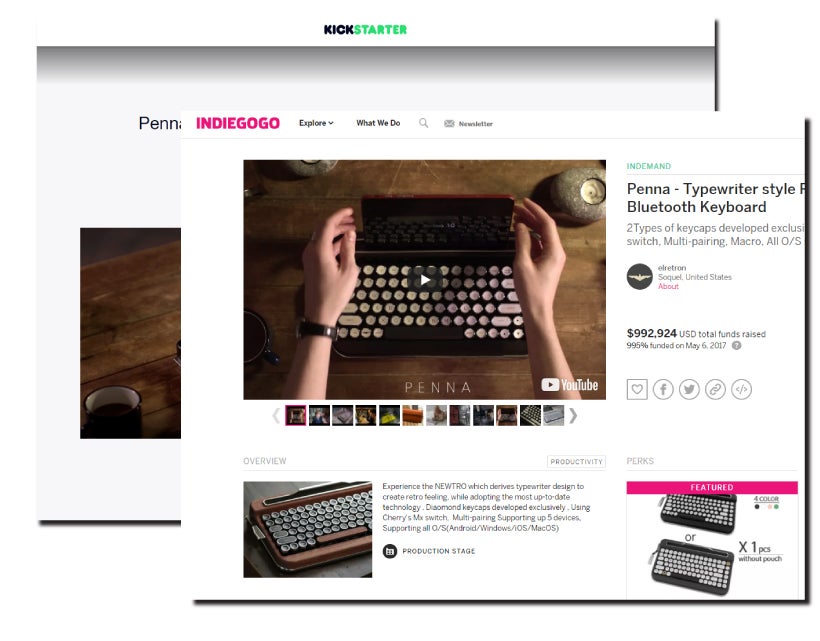 レトロな雰囲気。なのにデジタル。タイプライター風ワイヤレス