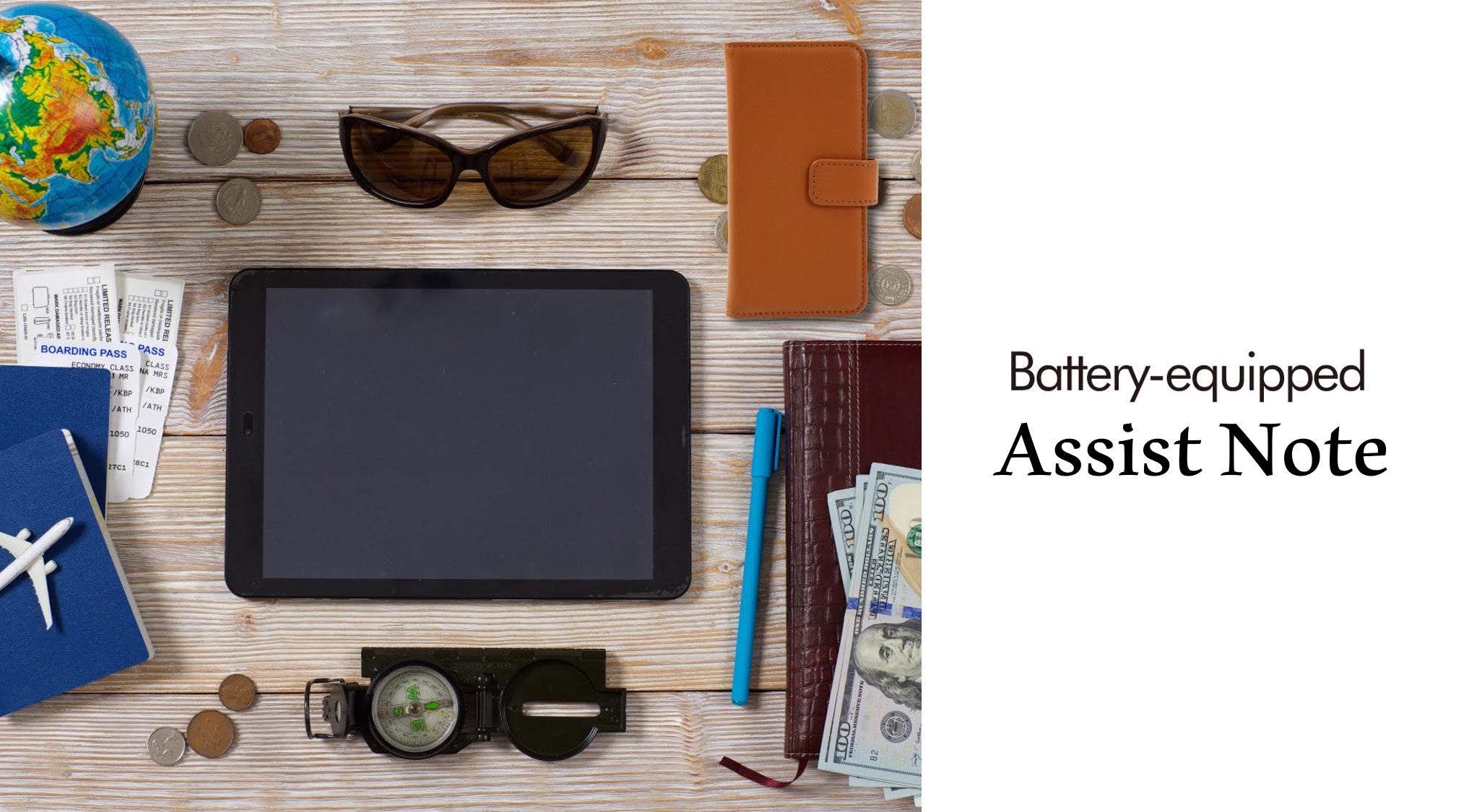 Assist Noteで充電！手帳型モバイルバッテリーケースiPhone678用