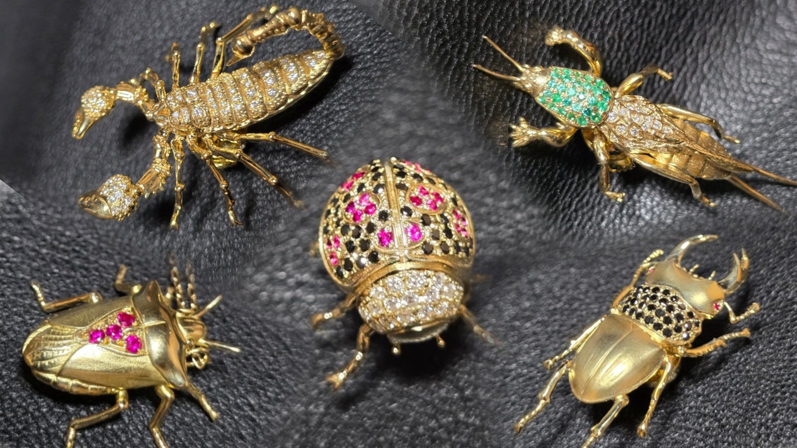 世界一のニューヨークで話題沸騰,黄金の【昆虫型アートジュエリー