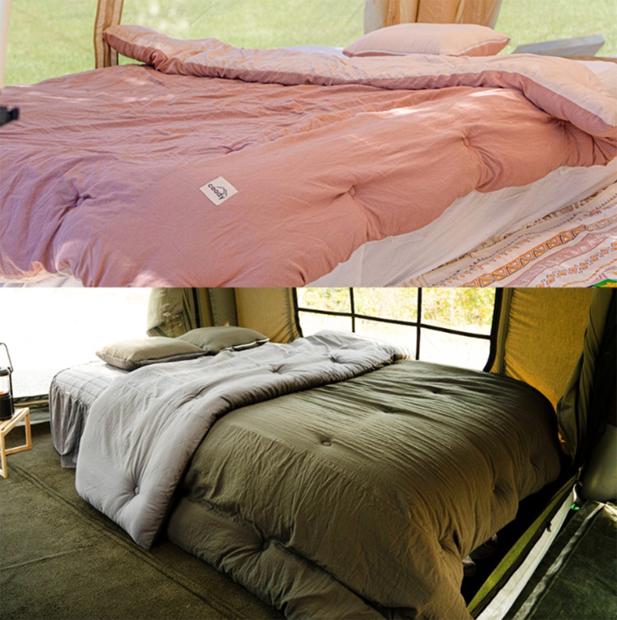 キャンプの眠りをグランピングに！coody最新エアベッド「AIRBLOCK