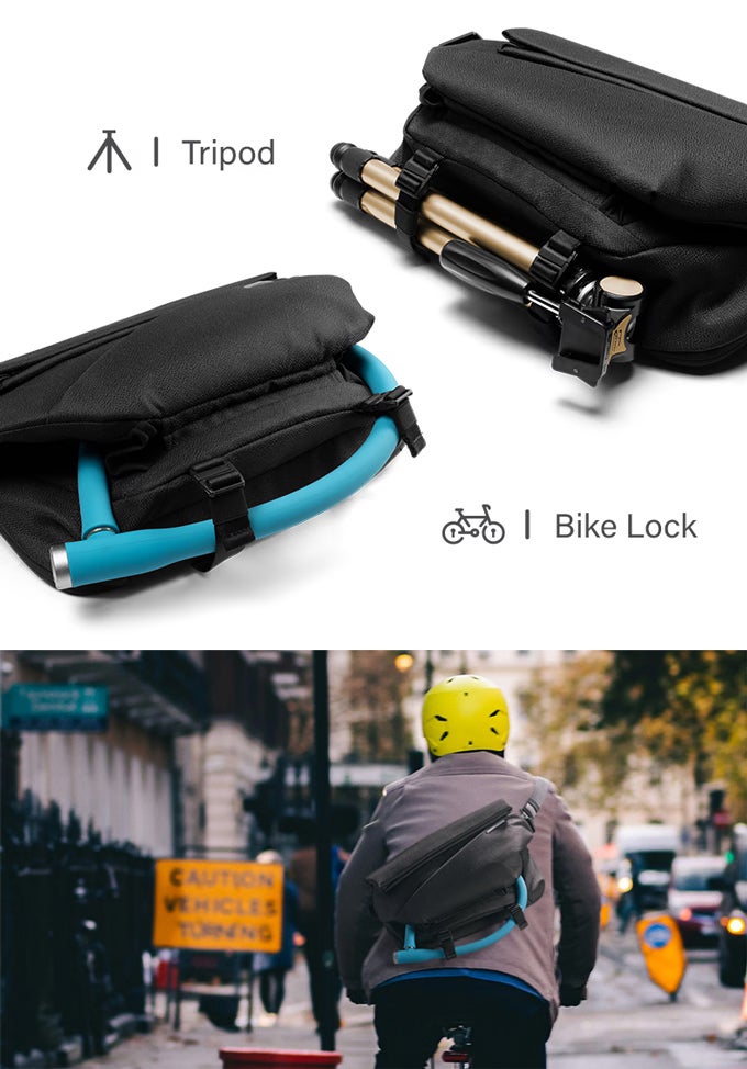 アンコール】14インチPC、ペットボトルまで収納！拡張型スリング｜NIID