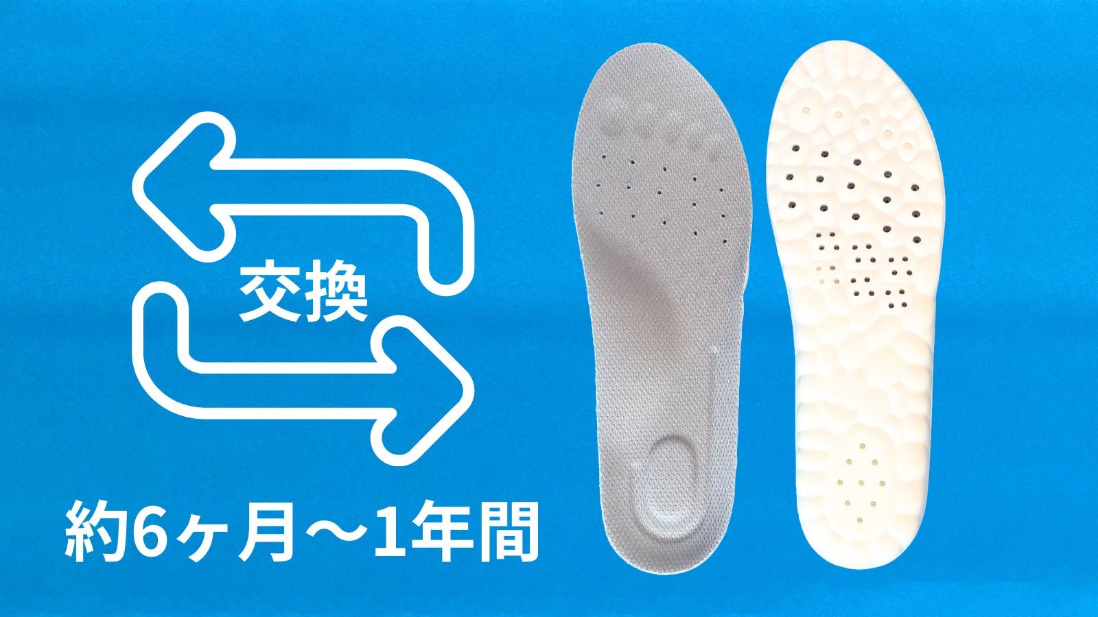 抗菌加工】靴に入れるだけ、まるで無重力。柔らか＆高反発インソール第