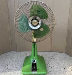 3枚羽 扇風機 日立 H-30TH グリーン 緑 昭和 レトロ アンティーク