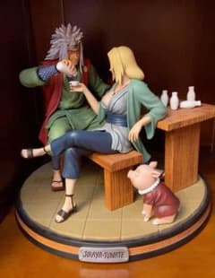 NARUTO ナルト自来也 綱手 ガレージキット ガレキ スタチュー ①