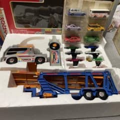 レトロトミカ 希少 DX R/Cトミカトレーラーセット ジャンク品 車14台