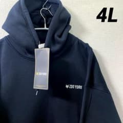 ズーヨーク zoo york スウェット パーカー 長袖 裏起毛 4L ブラック