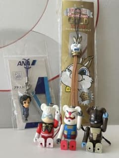平成レトロ ストラップ 5点 ガンダム ベアブリック ANA ピョンちゃん