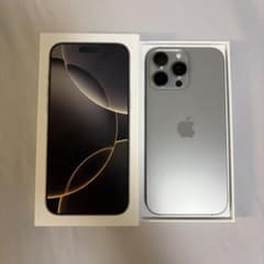 iPhone16proMax 256G ナチュラルチタニウム バッテリー100% - メルカリ