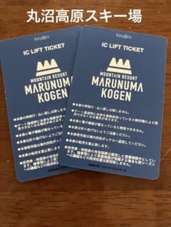 丸沼高原 ICリフト1日券 2枚セット - メルカリ