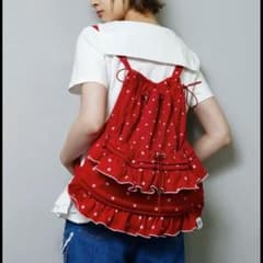 Tie.me dot frill knapsack ドット フリルナップサック - メルカリ