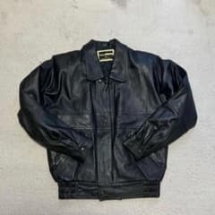 極美品！】短丈90s vintage レザージャケット 牛革 L 深水光太 - メルカリ
