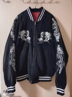 BTS Suga着用 hoshihime 星姫 別珍スカジャン ブラック XL - メルカリ