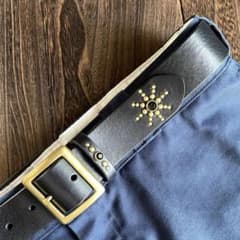 ディッキーズ874専用スタッズギャリソンベルト ミッスーリ真鍮HTC