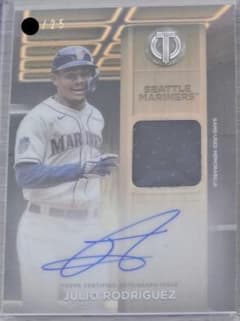topps julio rodriguez auto patch 25枚限定 - メルカリ