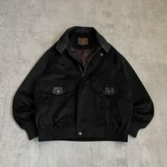 ブルゾンジャケット 短丈 レザー スエード調 起毛 アメカジ シティー