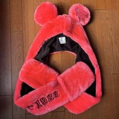 ディズニー 手袋付きマフラー ファンキャップ 35周年 ピンク - メルカリ