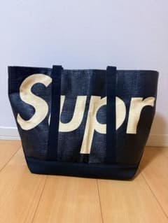 美品 supreme 20ss Raffia Tote Bag ブラック - メルカリ