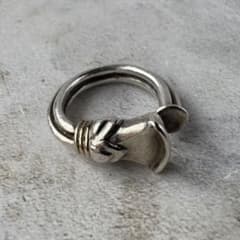 ヴィンテージ モダニストラップデザインリング シルバー925 5号 USA製