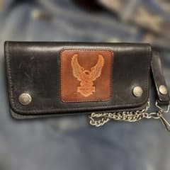 ヴィンテージ ハーレーダビッドソン トラッカーウォレット ブラック