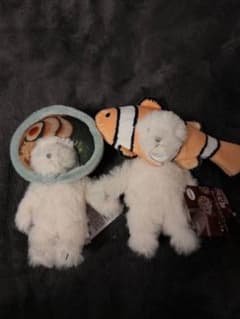 犬記録ぬいぐるみマスコット2点 ラーメン•クマノミ！！ - メルカリ