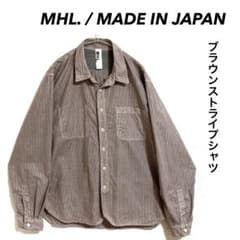MHL. / ブラウンストライプシャツ マーガレットハウエル 日本製 - メルカリ